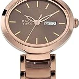 Titan Metal Viva Analog Brown Dial Women's Watch Nm2620Qm01/Nn2620Qm01/Np2620Qm01, Band Color-Rose Gold-picture-20
