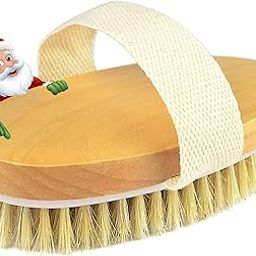 TimBuk2 Dry body Scrubber for Dead Skin Wooden bath brush to Exfoliate & Soften Skin, Improve Circulation, Stop Ingrown Hairs, Reduce Acne and Cellulite (Oval)-9