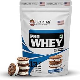 Spartan Sport Science Pro Whey Protein 2lbs variations (1lbs, Cookies & Cream)-image-3