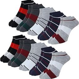 Striped Cotton Ankle Socks for Men & Women-image-51