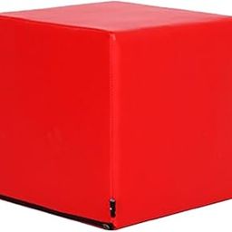 SAZ DEKOR Yoga Cube Stool Sofa Bench Footstool Block for Workout Office Dressing Table Red-image-26