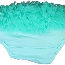 GENERIC Lovely Baby Girl Ruffle Bloomers Pants Diaper Cover 0-2 Years S Aqua Green-image-6