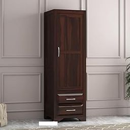Osian Art Sheesham Wood Wardrobe with 2 Drawer and 2 Shelves Storage for Bedroom Wooden Almirah for Clothes for Living Room Bedroom, Wardrobe Organizer for Storage-image-7