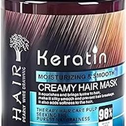 VOLIDOL Professional Keratin Cream Hair Mask-Floral, Moisturizing & Smoothing, Vitamin E, Omega 3 & 9, Repairs Dry Damaged Hair, 800 Grams-image-12