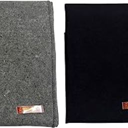 Achleshwar Combo of Premium Black and Grey Woolen Aasan Completely Handcrafted Perfect Mat for Meditation & Prayers - Soft, Comfortable (Size 23 x 30 Inch)-image-27