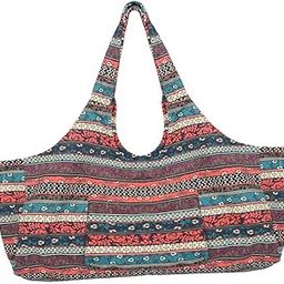 UJEAVETTE Yoga Mat Carrier Tote Canvas Handle Strap Pouch Pilates Mat Shoulder Bag-image-11