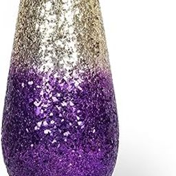 PARAMI Celestial Glow Vase Ideal for Office and Living Room Centerpieces - Purple (Small)-image-48