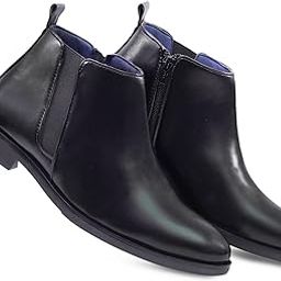 Men Zip Synthetic Leather Boots| Comfortable Boots For Men-image-24