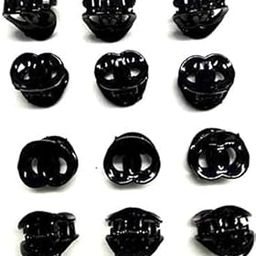 Beauty Tool Plastic Mini/Small Claw Clamp Clip For Women And Girls (Hair Accessories) | Pack Of 12 | (Black Color) |-image-50