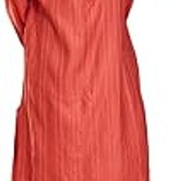 Men Viscose Silk Coral Self Design Chinese Collar Comfort Fit Kurta-12