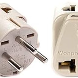 OREI India to Israel, Gaza, Palestine & More (Type H) Travel Adapter Plug - 2 in 1 - CE Certified - RoHS Compliant - 2 Pack - White Color (DB-14-2PK)-28