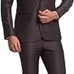 parx Men's Terry Rayon Blend Single Breasted Business Suit Pants Set-picture-15