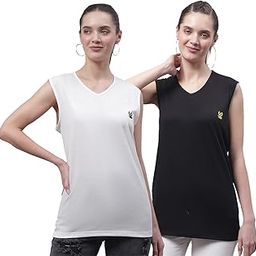 Regular Fit Cotton Solid Gym Vest for Women (Pack of 2)-V_SL_WHT_BLK_002-P-image-80