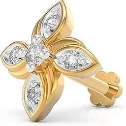 925 Sterling Silver 18K Gold Plated Fourfold Elegance Nose Pin for Women and Girls | With Certificate of Authenticity and 925 Stamp-image-94