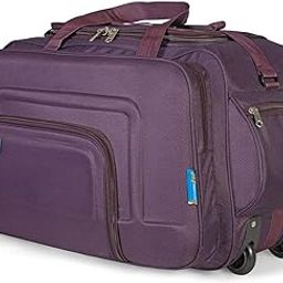 Aquiver Nylon 55 litres Waterproof Strolley Duffle Bag- 2 Wheels - Luggage Bag (Purple)-picture-33