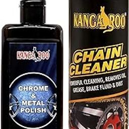 Kangaroo® Chain Cleaner Spray 500 ML with Chorme Metal Polish 200 ML for Metal Parts Shiner (Chain Cleaner with Metal Polish)-image-22