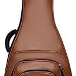 Olive OL-R600 Vegan Leather Acoustic Guitar Bag II Suitable for: All Brand DREADNOUGHT Body Guitars II (Brown)-image-68