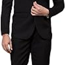 Men's Black 2 Pieces Suit-image-36