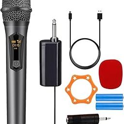 IMAGINEA Wireless Microphone UHF System – 1 Mics with Receiver, Noise Reduction, Plug & Play for Parties, Church, Teachers, Performers, PA Systems-image-70