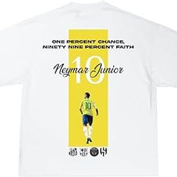 Neymar Jr. Black Unisex T-Shirt ? Soft Cotton Blend Short Sleeve Football Tee for Men & Women, Iconic Soccer Star Design, Comfortable Fit, Casual Crew Neck Shirt for Fans & Sports Lovers (M)-image-11