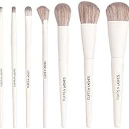 Cuffs N Lashes The Brush Set High Performance, Soft Bristles, Handmade in India, Cruelty-Free (Makeup Brush Set - 10)-image-1