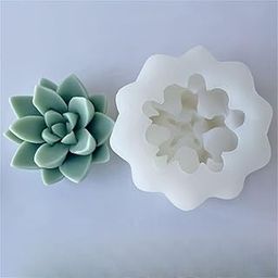 LEGACYCART 3D Lotus Silicone Candle Mould Succulent Lotus Flower Shape for Making Scented Candle Wax Waxmelts Aromatherapy Chocolate Candy Cake Decoration Cupcake Soap Making Resin Crafts Home Decor Party Gifts Molds (PACK OF 1)-image-80