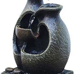 MYADDICTION Mini Rockery Indoor Fountain Waterfall USB Art Crafts for Home Outdoor Decor-image-2