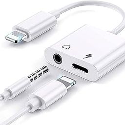 Red Champion Lighting Audio to 3.5mm Female Jack Earphone Headphones for Compatible with All iOS,Lighting Device (Lighting to Lighting and 3.5mm Adapter)-image-4