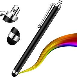 Universal Capacitive Stylus Pen Compatible with All Touch Screens Devices Mobile Phones Android Tablet iOS Windows Smartphones - Black-2