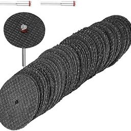 DIY Crafts Cut Off Wheel Mandrel Workshop Equipment Power Tools Fiberglass Reinforced Rotary Discs Saw Set + 1 Pc Mandrel (Pack Of 5 Pcs, Multi Colour With 1 Pc Mandrel)-34