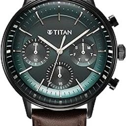 Light Leathers Quartz Multifunction Black Dial Leather Strap Watch for Men-90171NL01/NT90171NL01-picture-44
