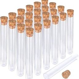 Labxport Borosilicate Glass Test Tube 15X125 With Wooden Cork Stopper Set Of 50 (25 Test Tube, 25 Cork) for School College Lab Laboratory, Plants Scientific Experiments Decoration & more-image-26