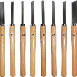 Science Purchase 8 Piece Wood Chisel Woodworking Lathe Hand Tool Set-21
