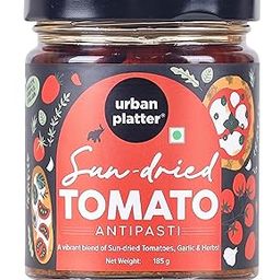 Urban Platter Sundried Tomato Antipasti, 185g (Plant-Based | Preservative-Free | Italian Inspired Appetizer for Topping, Filling or Dipping)-27