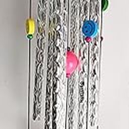 Synlark Heart Feng Shui Vastu Windchime 8 Pipes Rods for Positive Vibrations Energy Flow at Home, Office, Balcony, Window, Peaceful Sound (27inch)-image-1