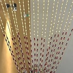 Handloomwala Premium Beads String Door Curtain - 7ft, Maroon-image-22