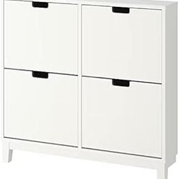 MARIAS KOMMERCE STÄLL Shoe Cabinet with 4 compartments, white96x17x90 cm (37 3/4x6 3/4x35 3/8 ")-picture-24