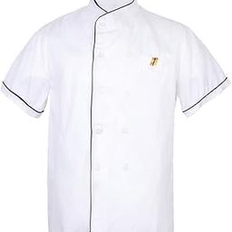 merishopp Unisex Chefs Uniform Short Sleeve Mens Chef Coat L Blue Stitching | Business & Industrial | Restaurant & Catering | Uniforms & Aprons | Chef Coats-picture-49