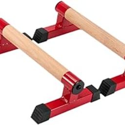 THE STYLE SUTRA 2X Wood Push up Bar Grips for Workout Upper Strength Training Home Gym 33cm Red-15