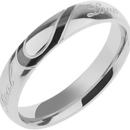 Mens Stainless Steel Real Love Heart Couples Wedding Ring - US size 15 | Fashion Jewelry | Rings-image-24
