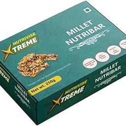 Nutrivise Xtreme Millet Nutribar, 250g - Nutritious Snack Bar with Millets | High Protein Bar for Weight Loss & Muscle Gain | Vegan, Low-Calorie, Multigrain Energy Bar | Healthy On-the-Go Snack-image-38