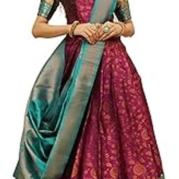 Traditional South Indian Half saree For Women'S-21
