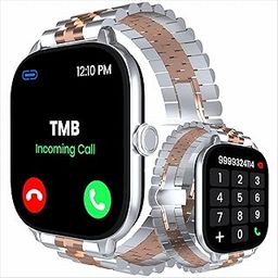 TMB Magic3, 2.01" (5.3 cm) HD Display, Advanced BT Calling, Upto 10 Days Battery, Active Health Tracking, 59 Sports Mode, Multiple Watch Faces & IP67, Steel Chain, Smartwatch Gold & Silver-12