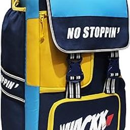 Whackk Scorer Blue Yellow |Cricket Kitbag |Cricket Kit Bag Backpack |Juniour & Youth|Player Bat Pocket Shoe & Helmet Pocket |Separate Pad Pocket Fit 13.75 inch Leg Pad |2 Bottle Accesory Pocket-image-53