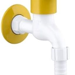 PT10 Bib Tap with Garden Hose Attachment Short Body, 15mm Q.T., Blue and White-18