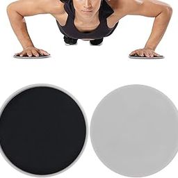 Gliding Discs, 2PCS Exercise Sliding Gliding Disc Fitness Core Slider Sport Full Body Workout for Gym Core Reinforcement Athletic Conditioning Yoga Dance(7inch-Gray)-image-24