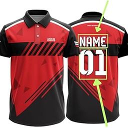 Dika Sports Custom Sports Cricket Jersey Customise t-Shirt for Men Personalised Name | 2 Year to 5XL-picture-10