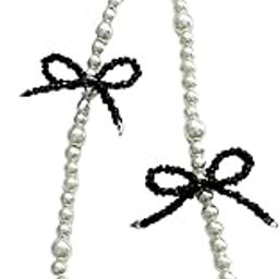 SNOWYS SHOP Korean Bow Beaded Phone Charm for Girls – Cute Lanyard Hanging Keychain Metal Mobile Accessory for Women-image-79