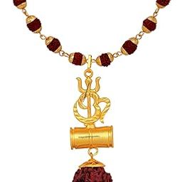 OM Trishul and Shiva Damru Religious Pendant for Men and Women (PAPS1101706PR)-picture-29