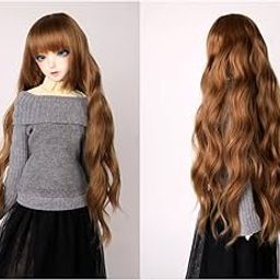 LOOM TREE® 25Cm DIY Curly Hair Wig for 1/3 1/4 1/6 Bjd Doll Accessory Dark Brown | Dolls | by Brand, Company, Character | Dollfie & BJDs | Full Size, SD-image-67